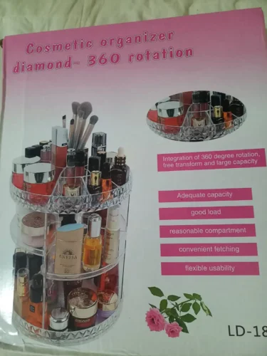 PREMIER MAKEUP™  Organizador de maquillaje giratorio 360° photo review