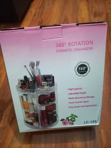 PREMIER MAKEUP™  Organizador de maquillaje giratorio 360° photo review
