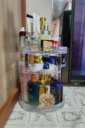 PREMIER MAKEUP™  Organizador de maquillaje giratorio 360° photo review