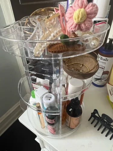 PREMIER MAKEUP™  Organizador de maquillaje giratorio 360° photo review
